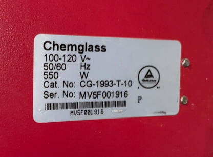 CHEMGLASS OPTIMAG-ST DIGITAL HOTPLATE STIRRER CG-1993-T-10 W/ TEMPERATURE PROBE