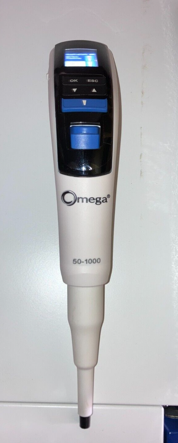 Argos Omega Single-Channel Electronic Pipette 50-1000 ul with Charger