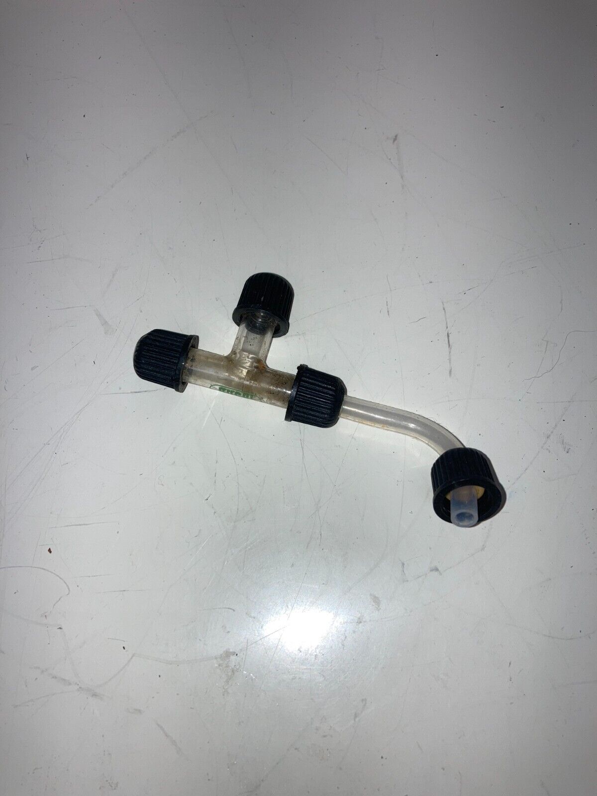 T-Shaped Glass Connector for Buchi V-500 / V-700 Diaphragm Vacuum Pump System