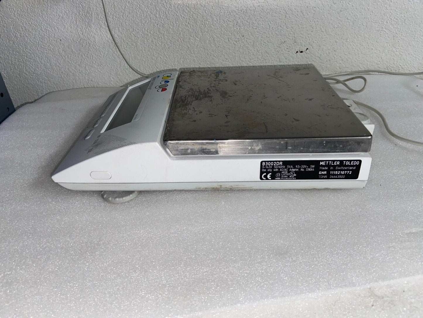 Mettler Toledo B3002DR College DeltaRange Scale 3100g Max with Power Supply