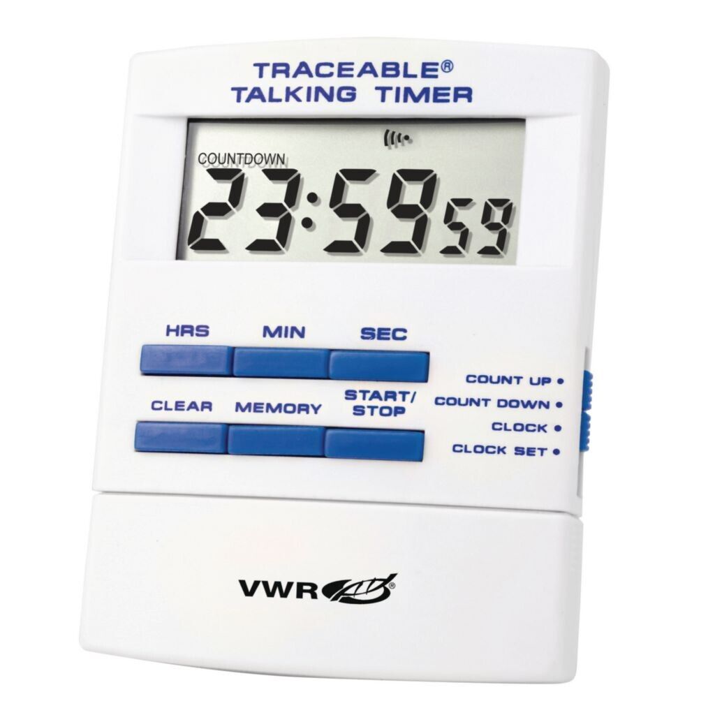 NEW OPEN BOX VWR 62379-565 Talking Timer