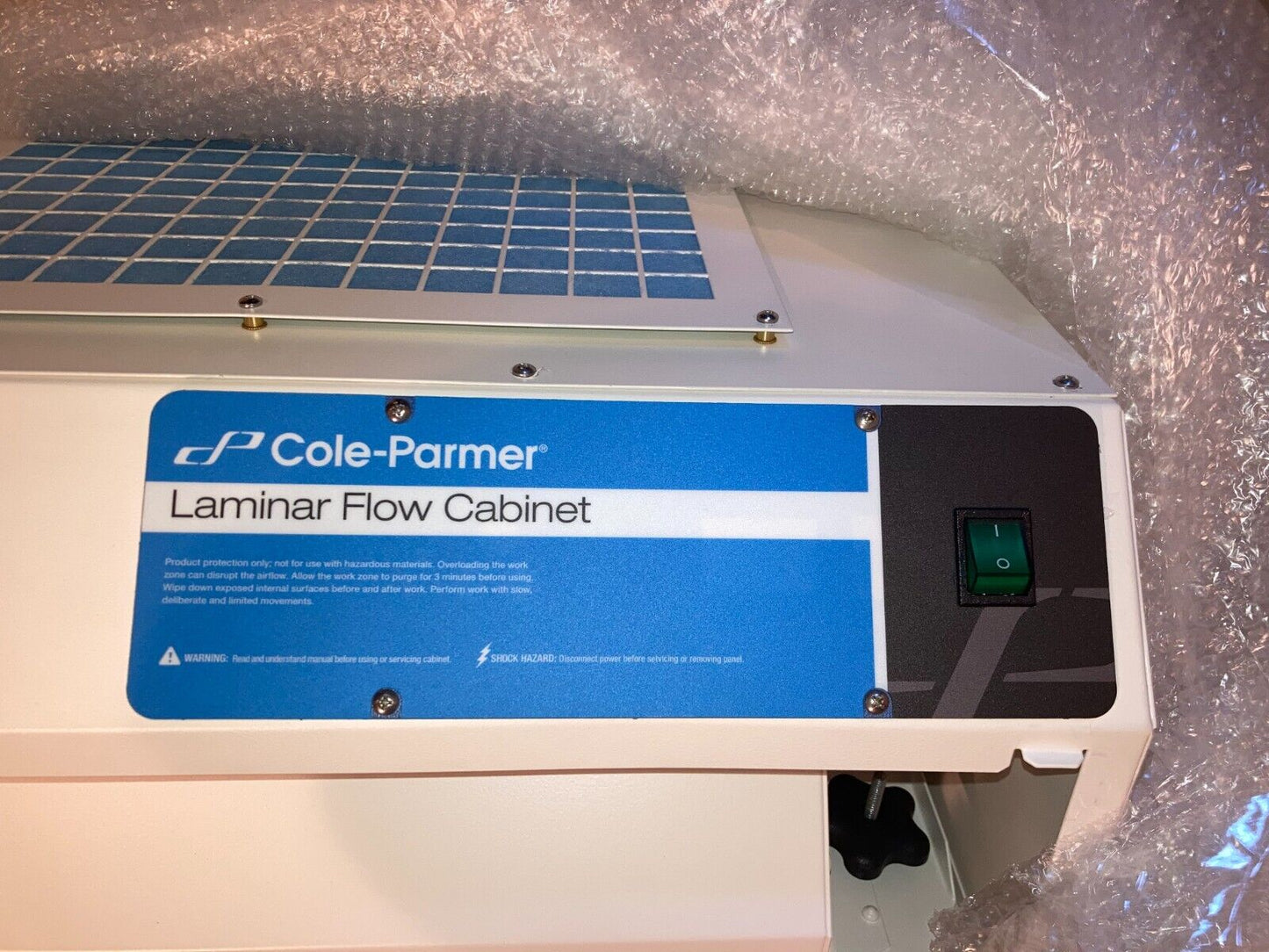 Unused Cole-Parmer DLF-200 Ductless Vertical Laminar Flow Cabinet Hood 24"