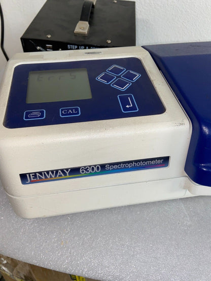 Jenway 6300 Benchtop Visible Spectrophotometer; 220 VAC for Parts