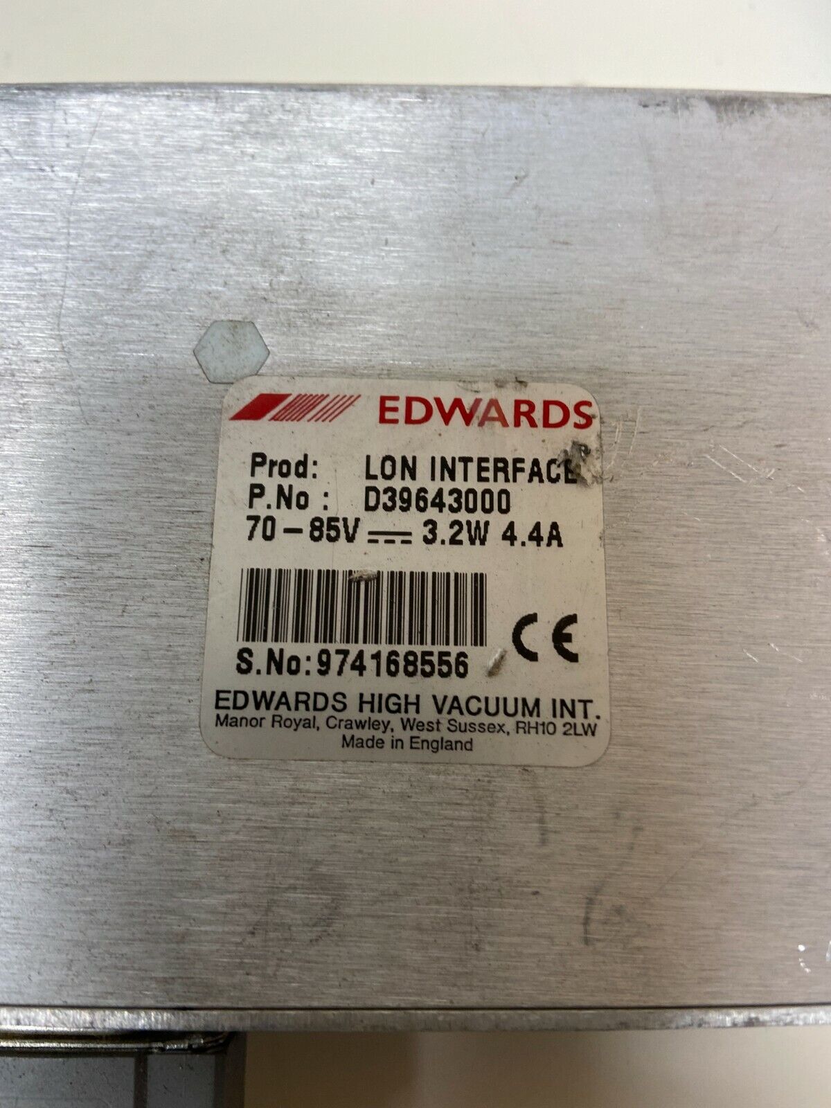 Edwards Lon Interface D39643000 Agilent HP 1100 MSD G1946A Turbo Controller