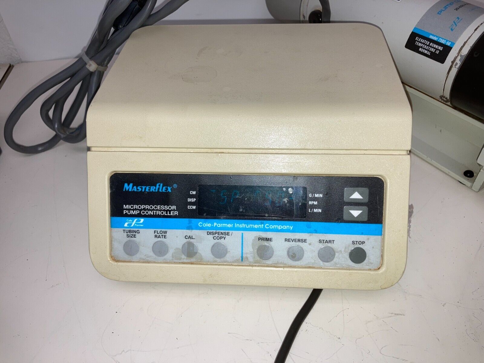 650 RPM Masterflex I/P  7592-50 20-Pump with 7592-60 Microprocessor Controller