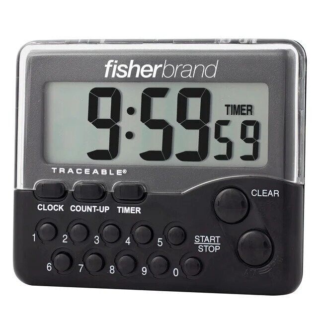 Fisherbrand 06-662-50 Traceable Electronic Timer Clock: 10-Hour