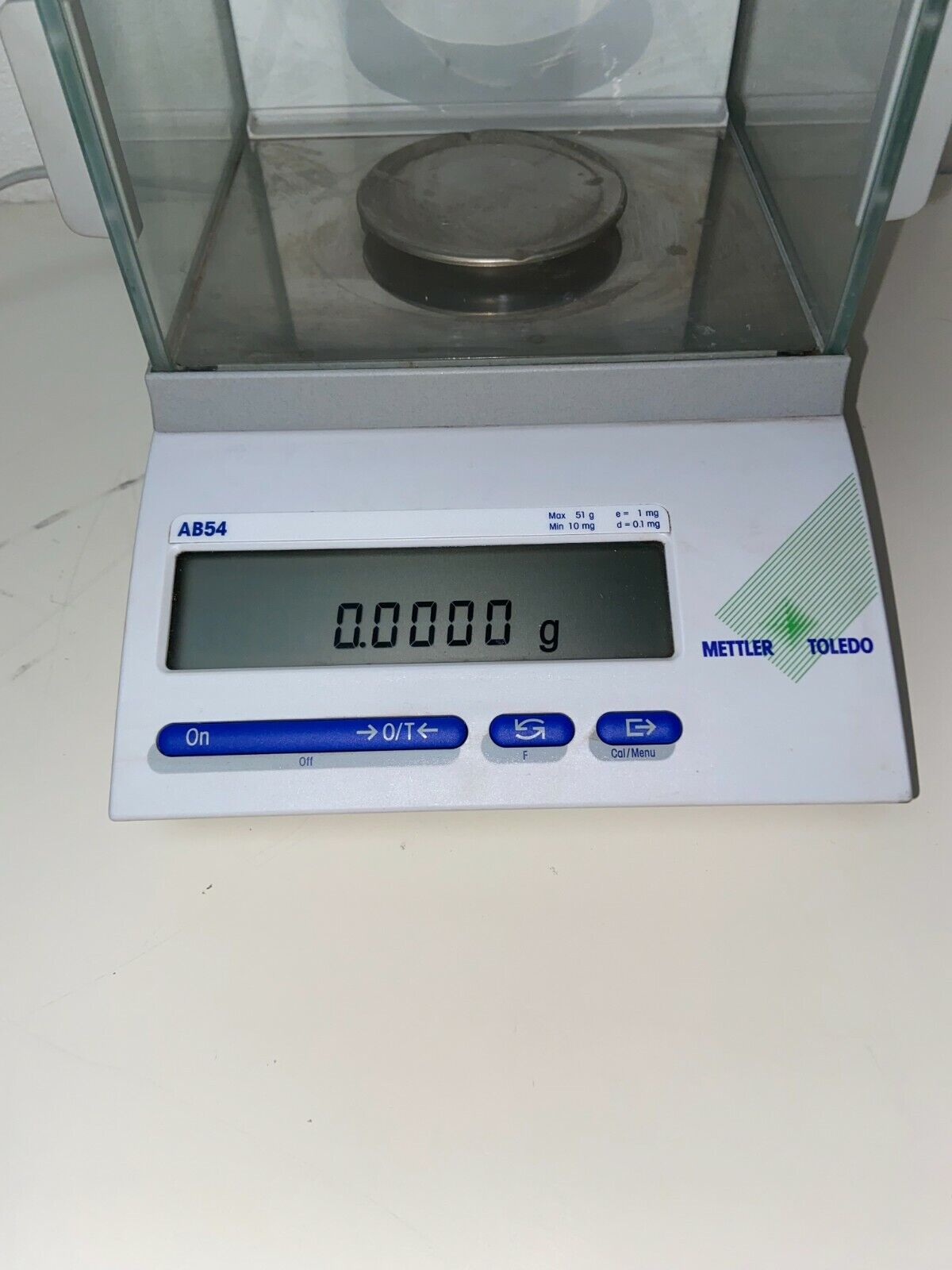 NICE METTLER TOLEDO AB54 LABORATORY SCALE / BALANCE 51g 10 mg with Power Supply