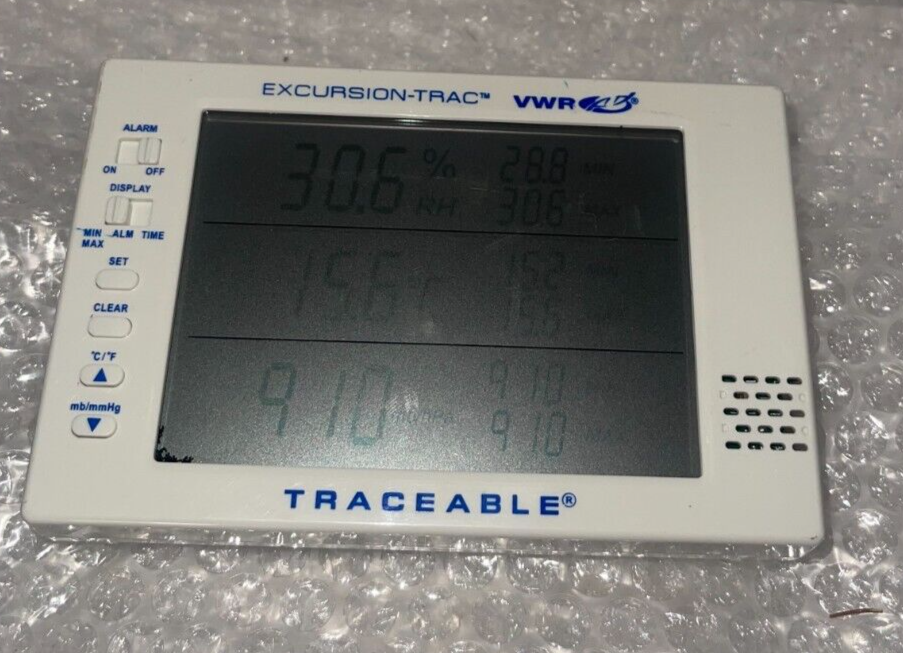 VWR 620-2630 Traceable 6453 USB Data Logging Barometer