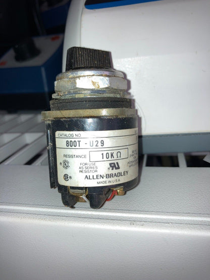 ALLEN BRADLEY 800T-U29 SERIES Q POTENTIOMETER 10K Î©