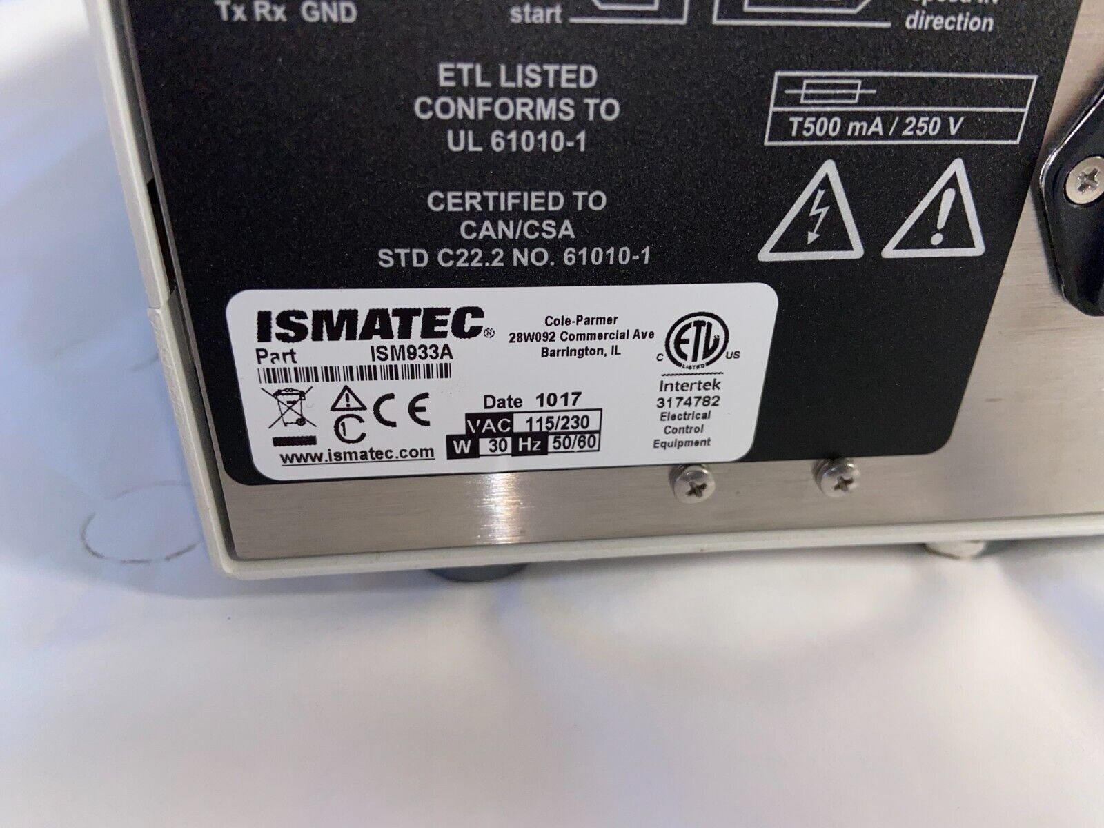 Ismatec ISM933A Digital 16-Channel Peristaltic Precision Pump 45 RPM