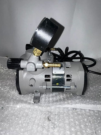 New Cole Parmer PTFE-Coated Vacuum Pump, Gauge/Reg/Valve; 0.75 cfm