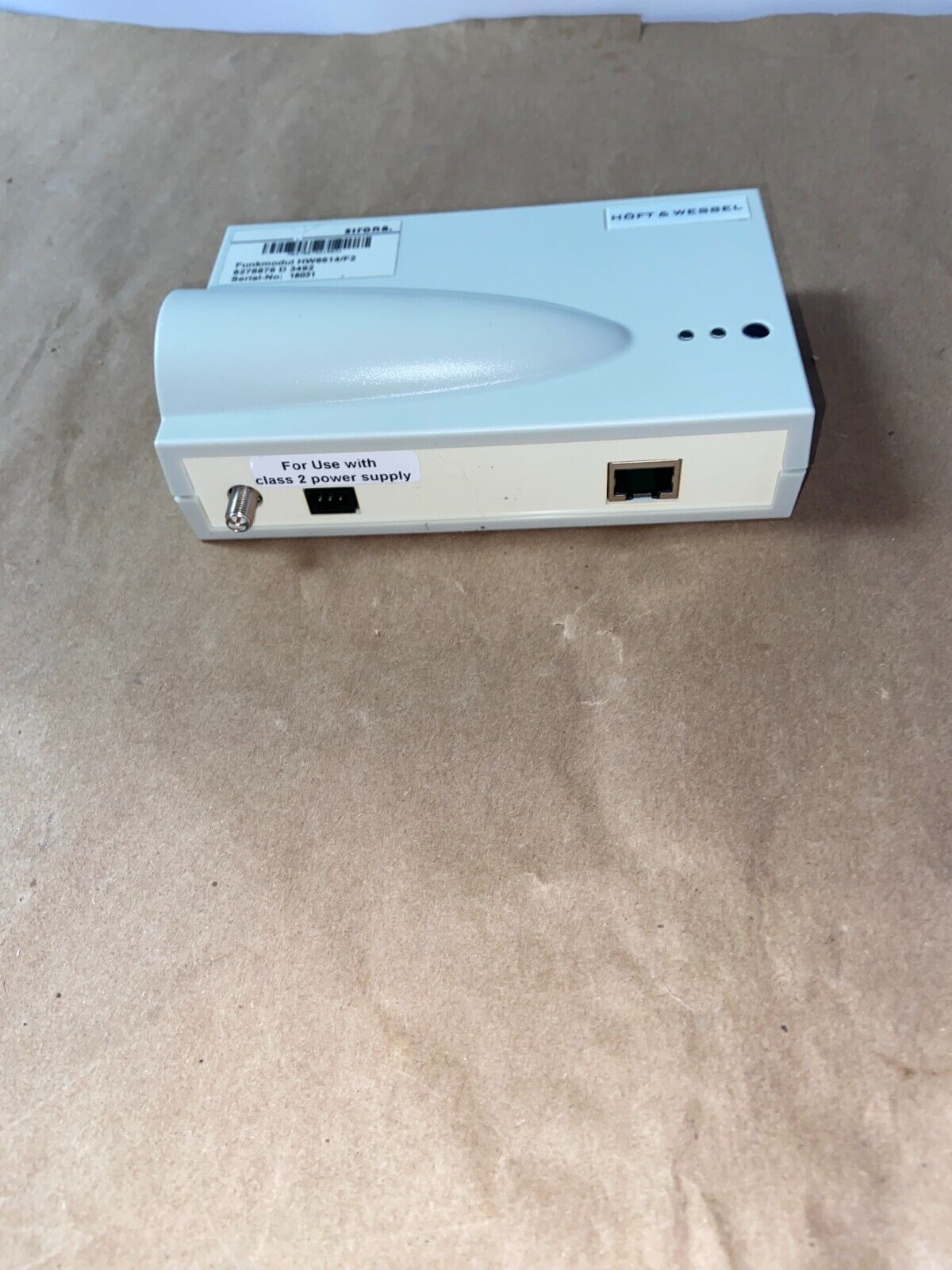 HOFT & WESSEL HW8614/F2 FHSS Ethernet Base Station