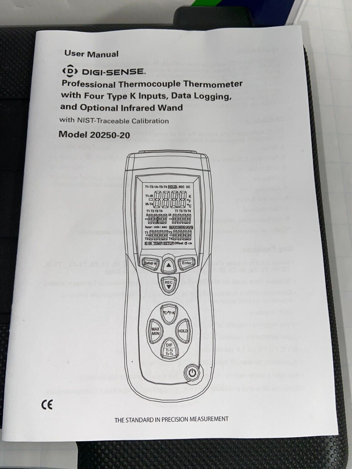 NEW Digi-Sense WD-20250-20 Pro 4-Input Data Logging Thermocouple Thermometer