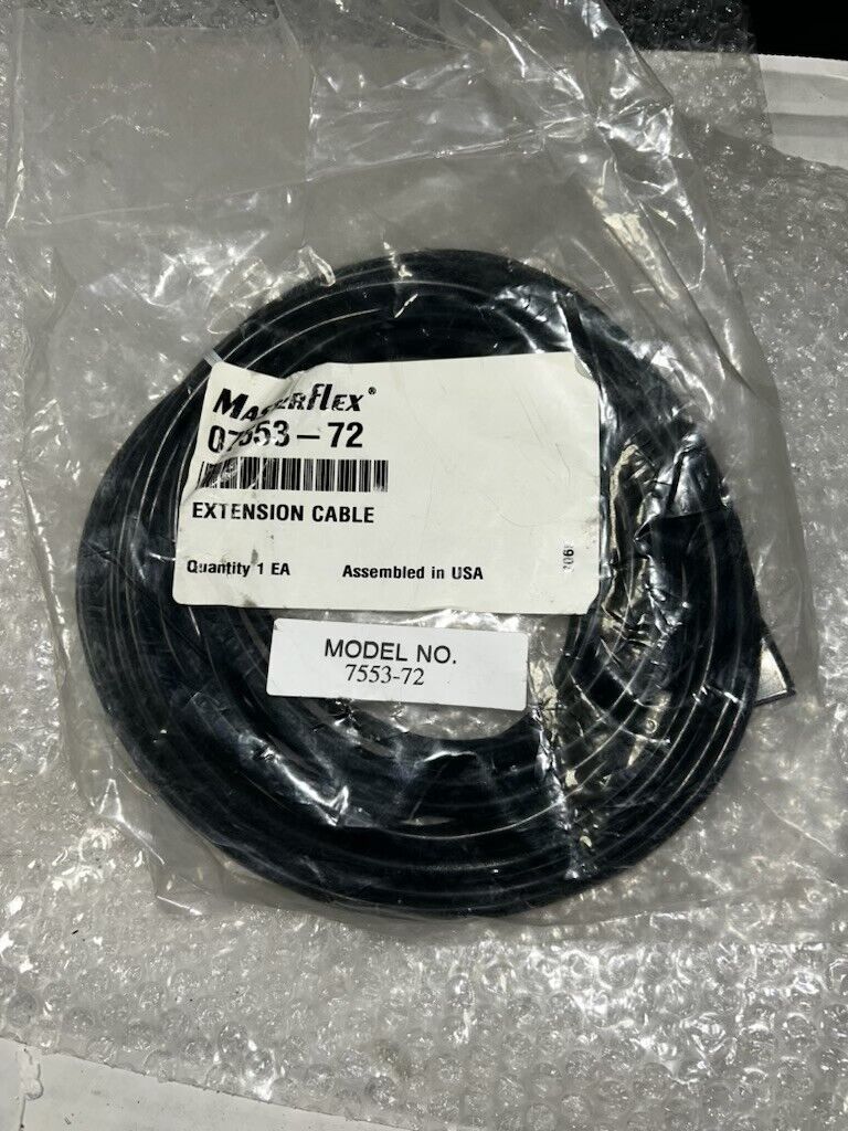 NEW 07553-72 Masterflex 3 Ft Extension Cable for Variable-Speed Modular Drives