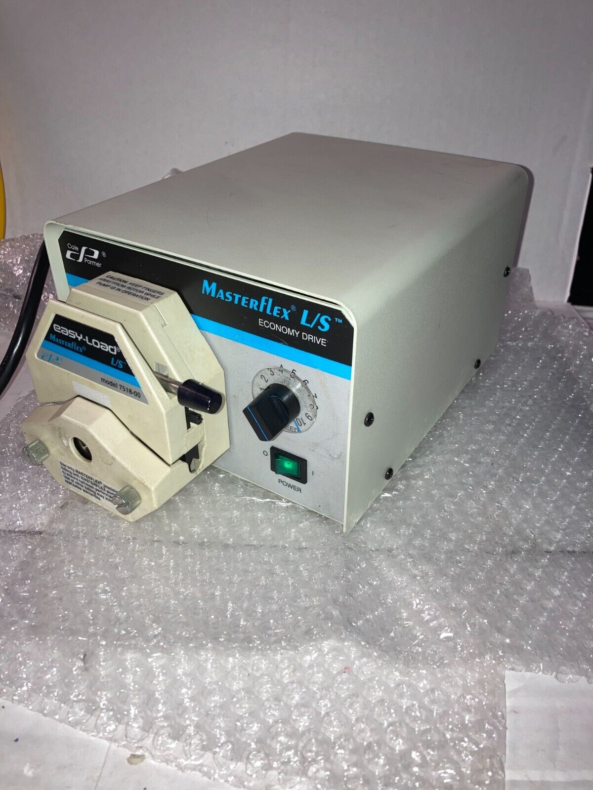 200 RPM Cole Parmer Masterflex 07554-80 Peristaltic Pump w/ 7518-00 Pump Head