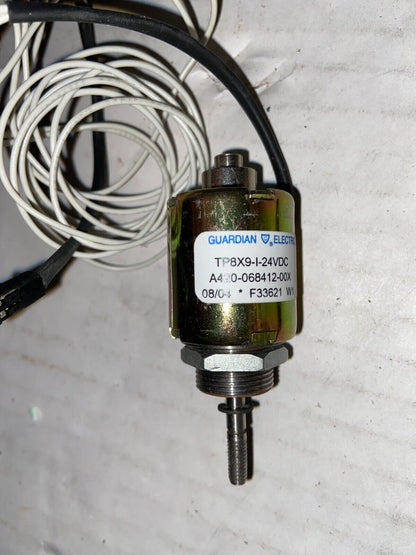 NEW Guardian TP8X9-I-24VDC Cylindrical Push Solenoid A420-068412-00X