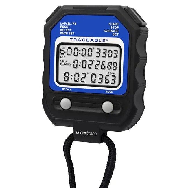 Fisherbrand 14-649-9 Traceable 60-Memory Stopwatch