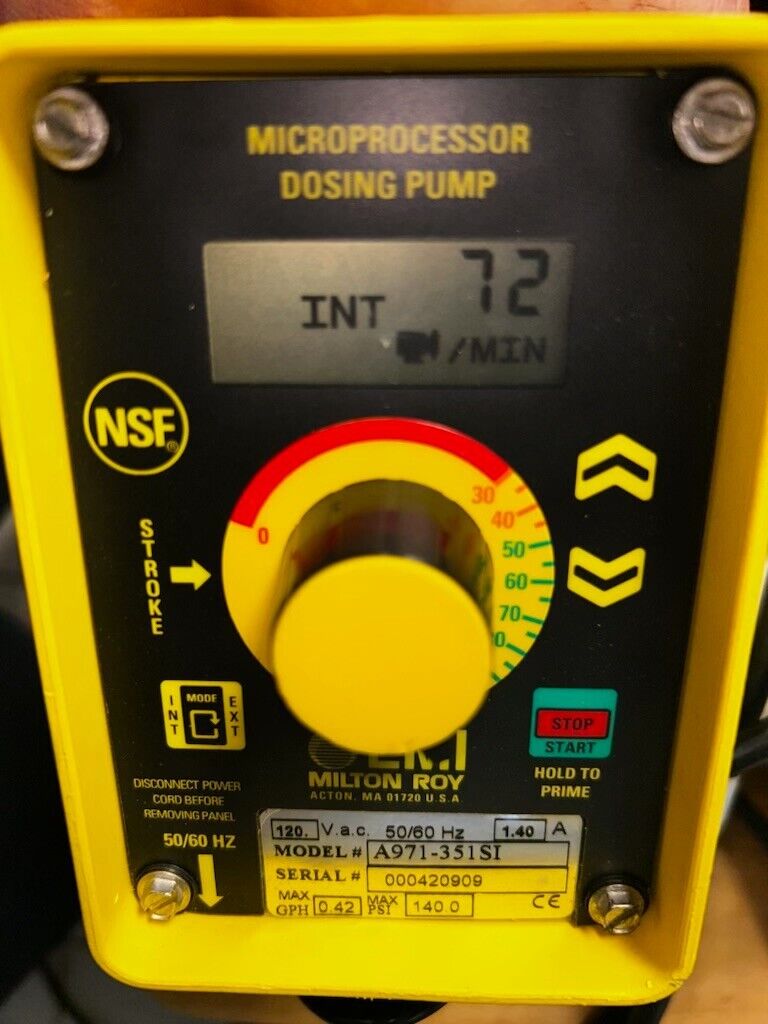 MILTON ROY LMI A971-351SI MICROPROCESSOR DOSING PUMP