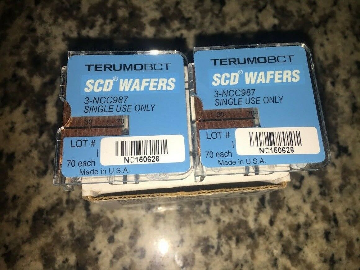 New Box of 140 Terumo 3-NCC987 Wafers for SCD IIB Sterile Tubing Welder