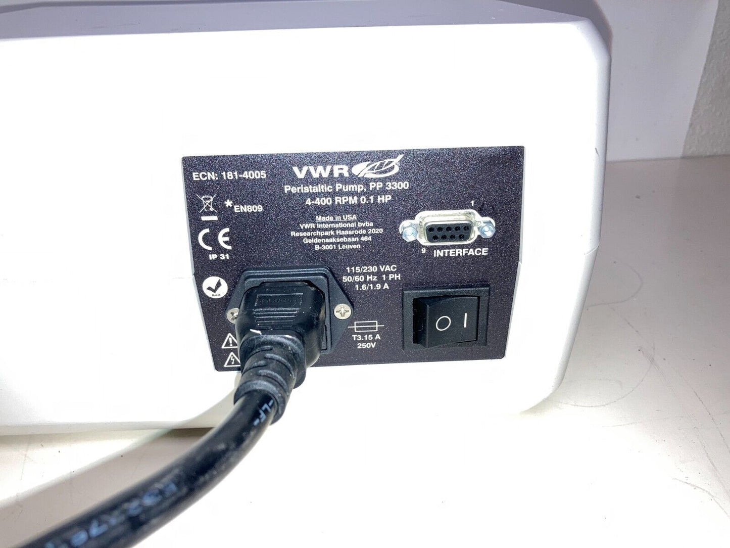 Working VWR PP3300D Digital Var Speed Peristaltic Pump 181-4005, Single Channel