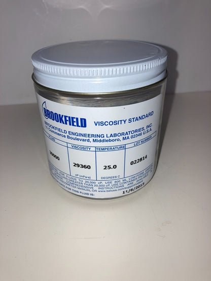 Brookfield Standards Fluid 30000 Viscosity 30000 cP (mPa-s) Temp 25C