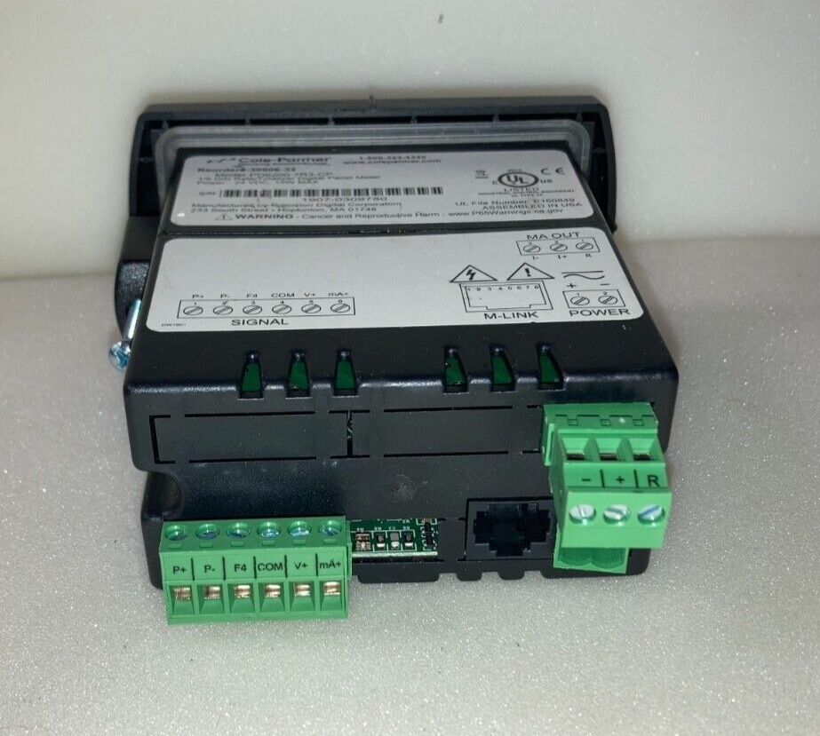 Cole-Parmer Analog input Rate/Totalizer, 4 to 20 mA Output, 12 to 24 VDC Power