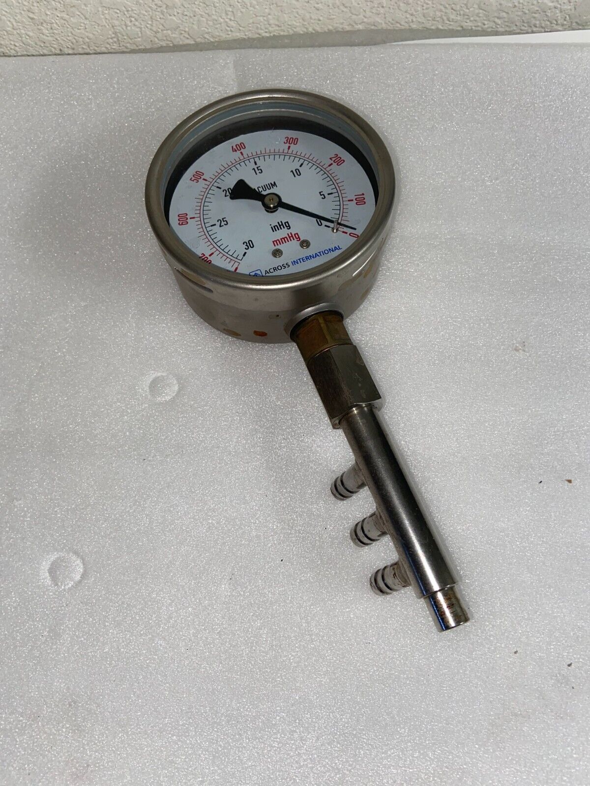 Across International Stainless Steel Vacuum Gauge for  SE130 Rotary Evaporator