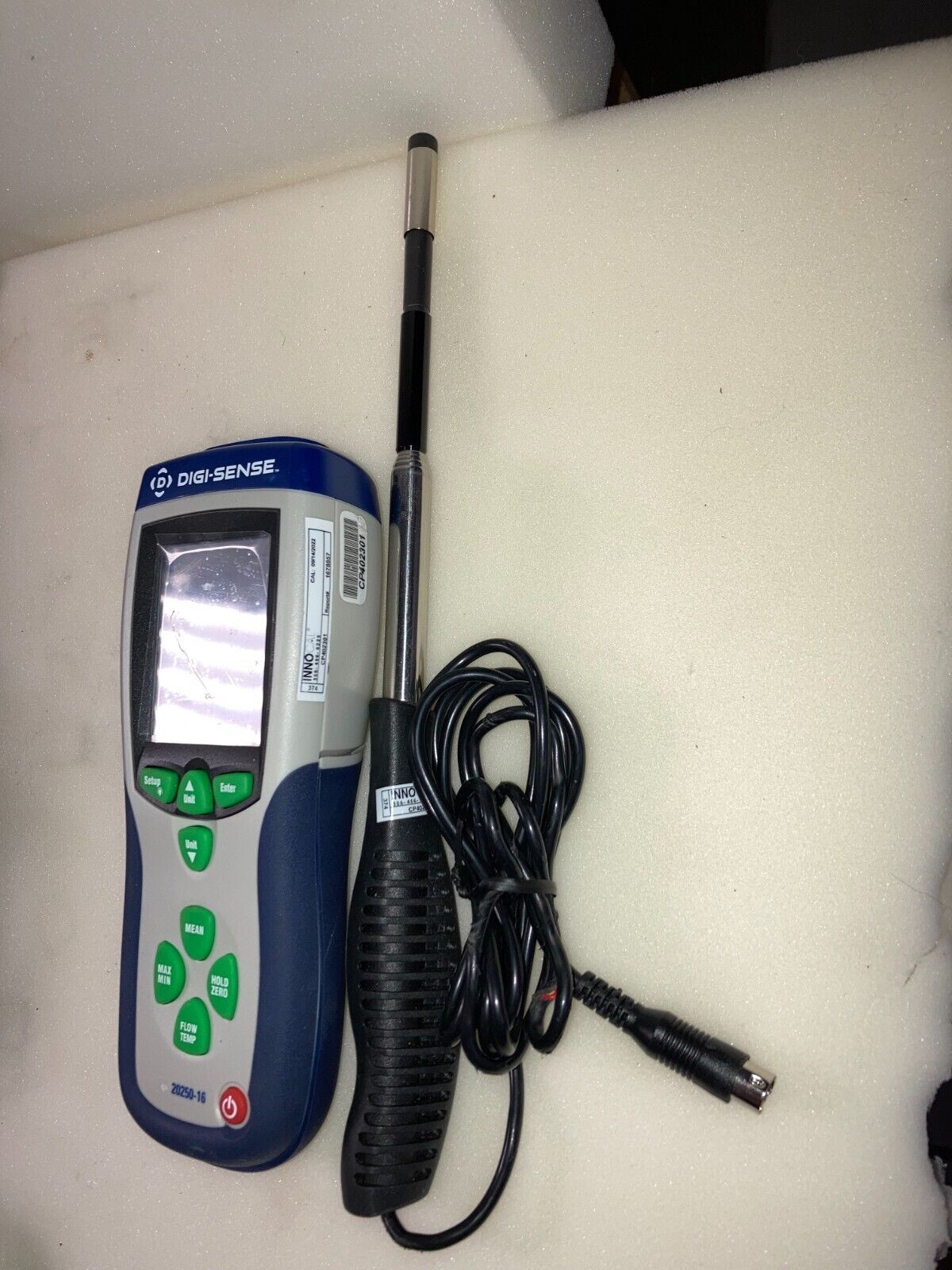 Digi-Sense 20250-16 Hot-Wire Thermoanemometer with Antenna Probe