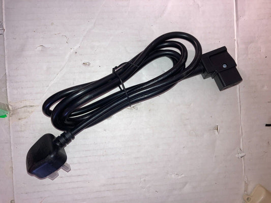 6ft (2m) UK Computer Power Cable, 16AWG, BS 1363 to C19, 13A 250V