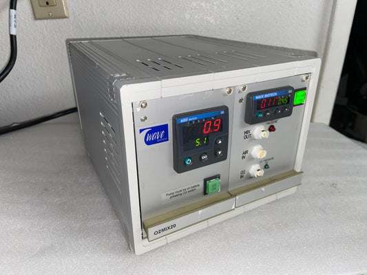 GE / Wave Biotech  BASE20/50 Bioreactor Air Mixture Controller O2MIX20