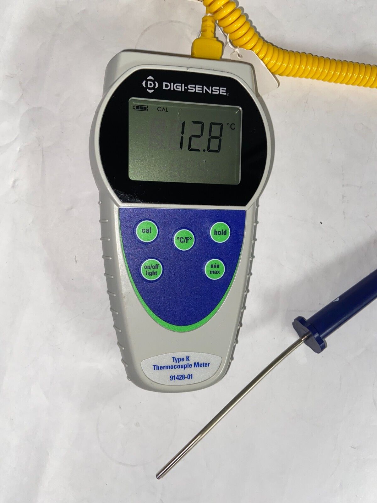 Digi-Sense 91428-01 Temp-10 Single-Input Type K Thermocouple Thermometer Probe