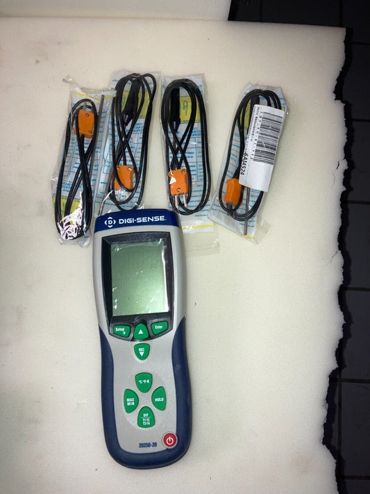 NEW Digi-Sense WD-20250-20 Pro 4-Input Data Logging Thermocouple Thermometer