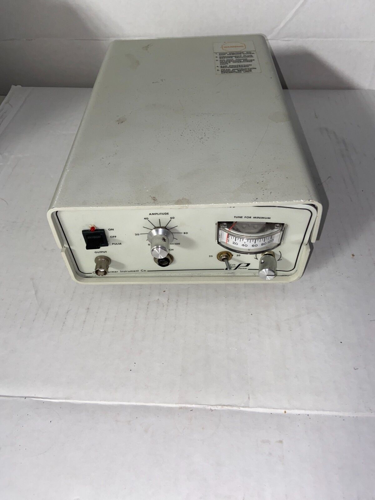 COLE PARMER 4710 SERIES ULTRASONICS HOMOGENIZER CP 50 CP50 (No Power)