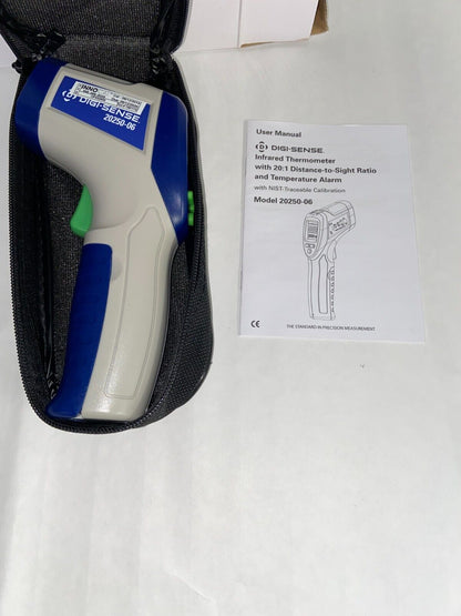 DIGI-SENSE 20250-06 Infrared Thermometer, -31 to 1472° F, 20:1 Distance to Spot