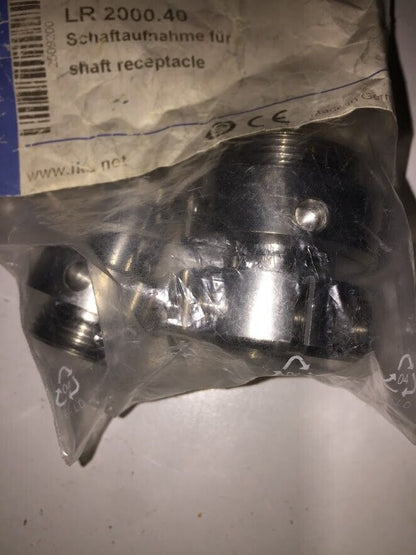 NEW IKA LR 2000.40 Shaft Receptacle for S 25 KV and the Flow Breaker LR 2000.21