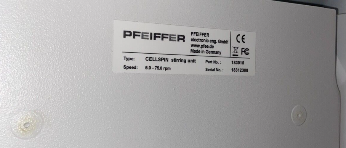 PFEIFFER CELLSPIN Digital 4-Place Spinner Bottle Mixer 183 015 (Please Read)