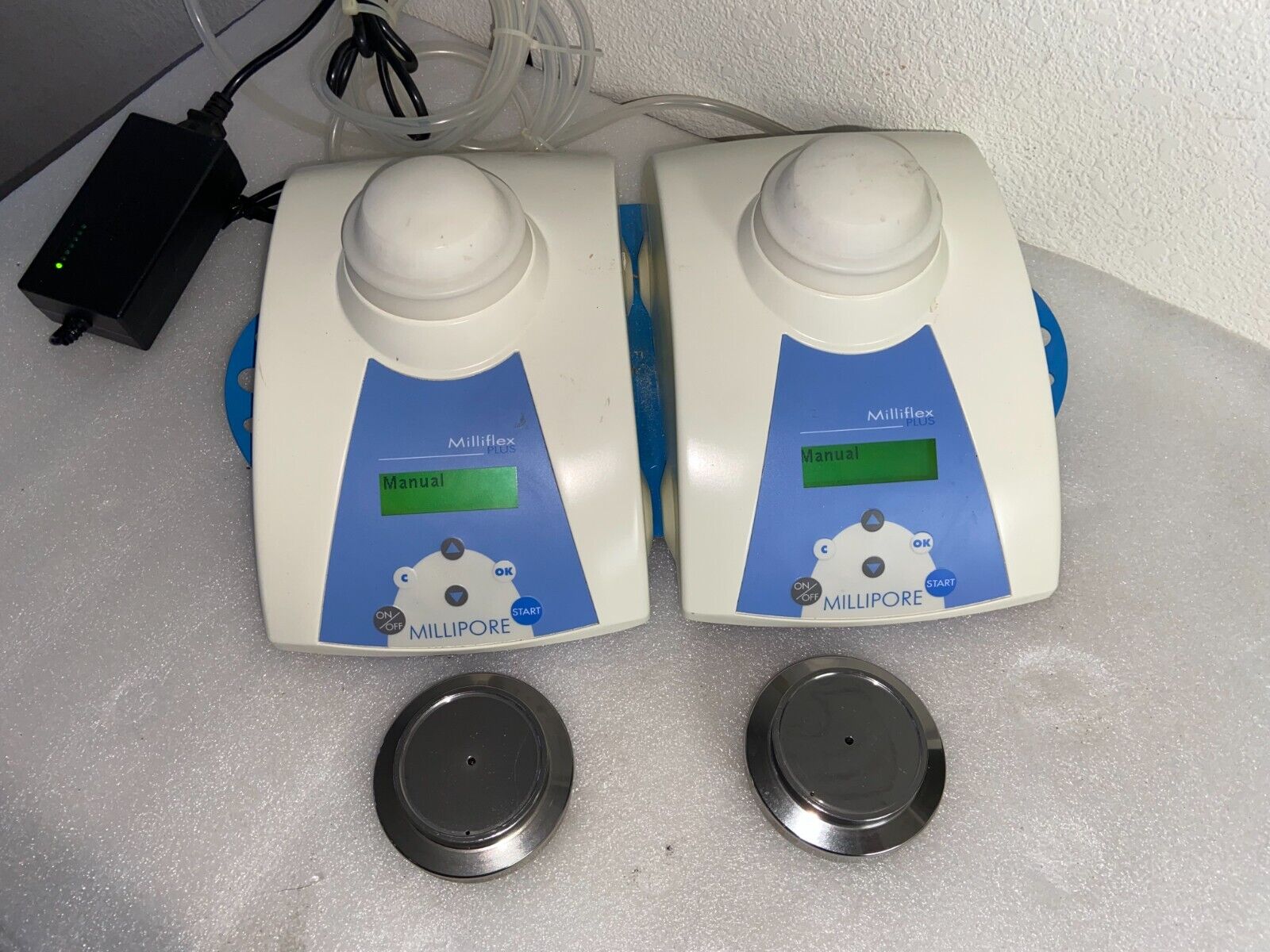 Dual Millipore Milliflex PLUS with Pump Heads and Power Supply