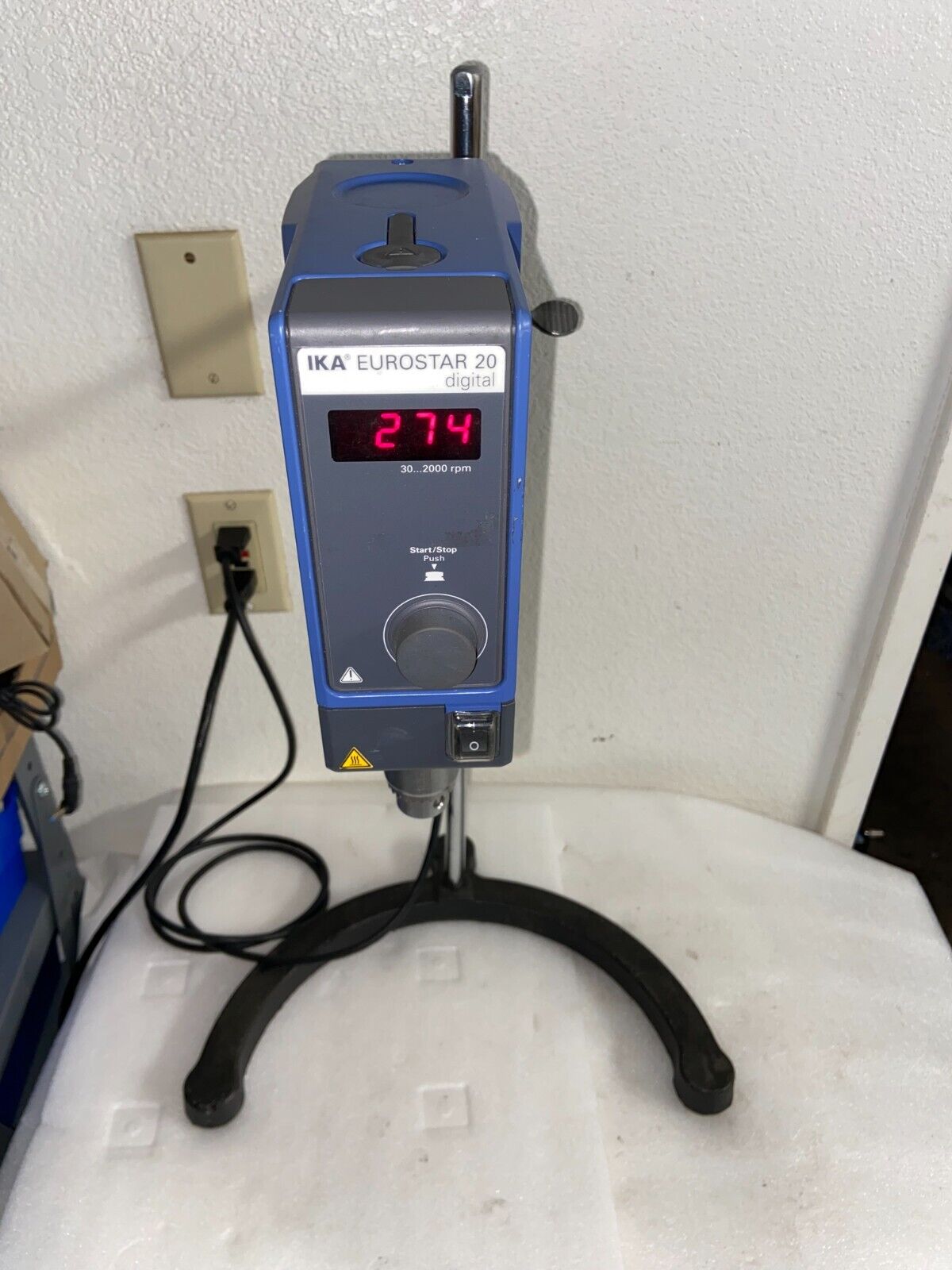 IKA EUROSTAR 20 Digital Overhead Stirrer with Stand and Clamp