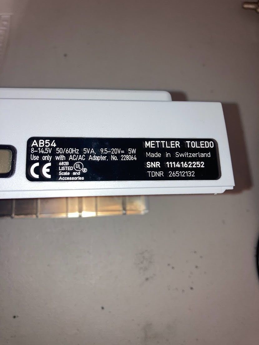 Replacement Cover for Mettler-Toledo AB 104-S Balance Scale