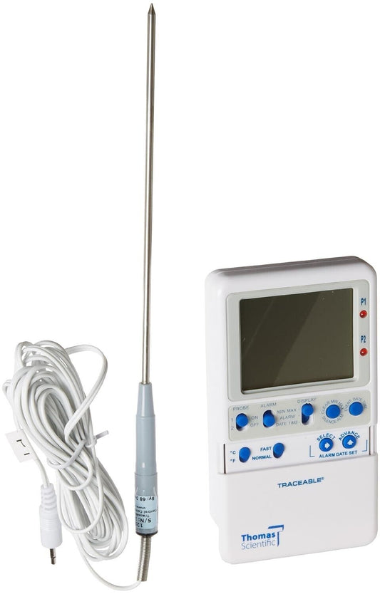 Traceable 6537 Hi-Accuracy Dual Thermometer with Probe -58°F to 158F