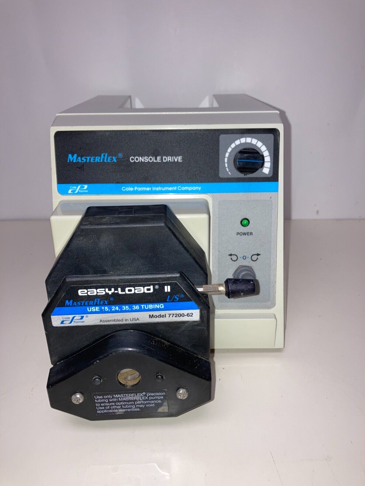 600 RPM Masterflex L/S Console Drive 7520-40 with Easy-Load II Pump Head