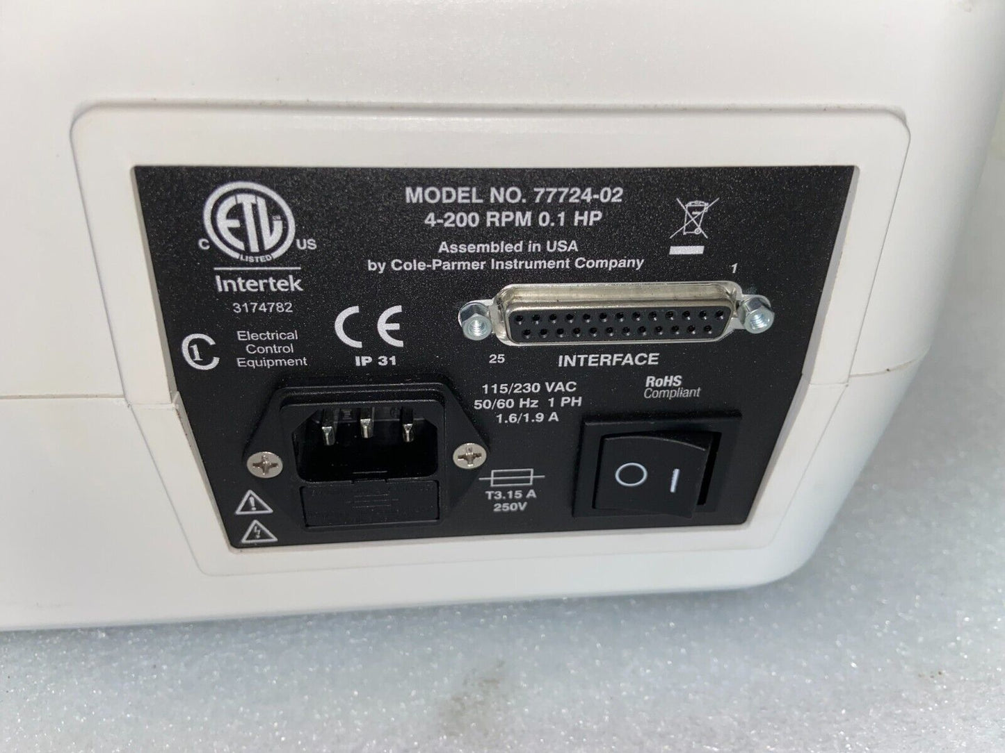 ThermoFisher Scientific FH100 4-400 RPM Reversible Peristaltic Pump 77724-02