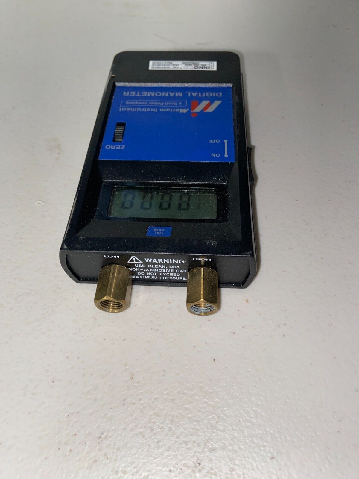 MERIAM INSTRUMENT D0100P DIGITAL MANOMETER