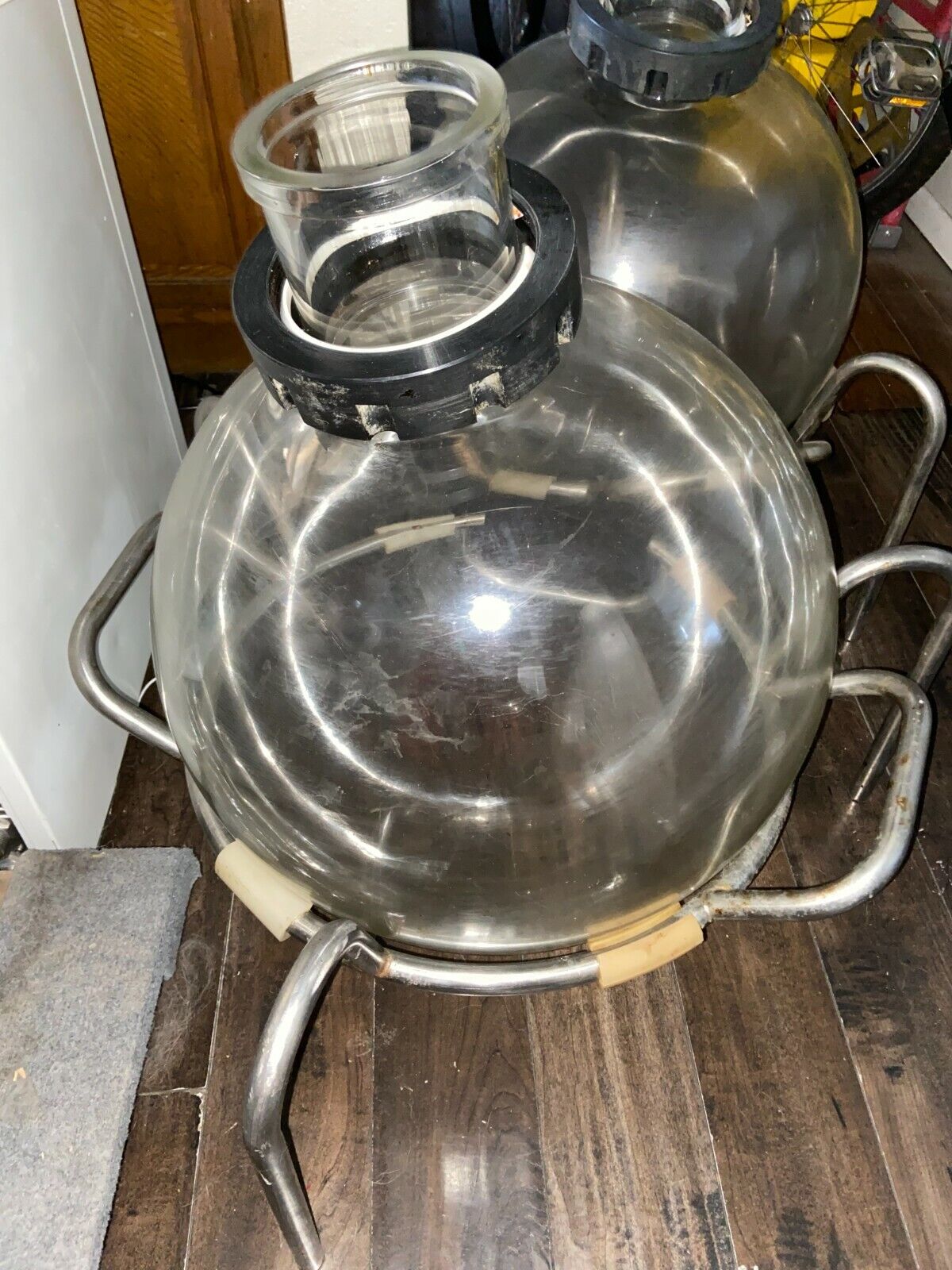 HEAVY DUTY Stainless Steel Large Round Bottom Evaporating Flask Carrier