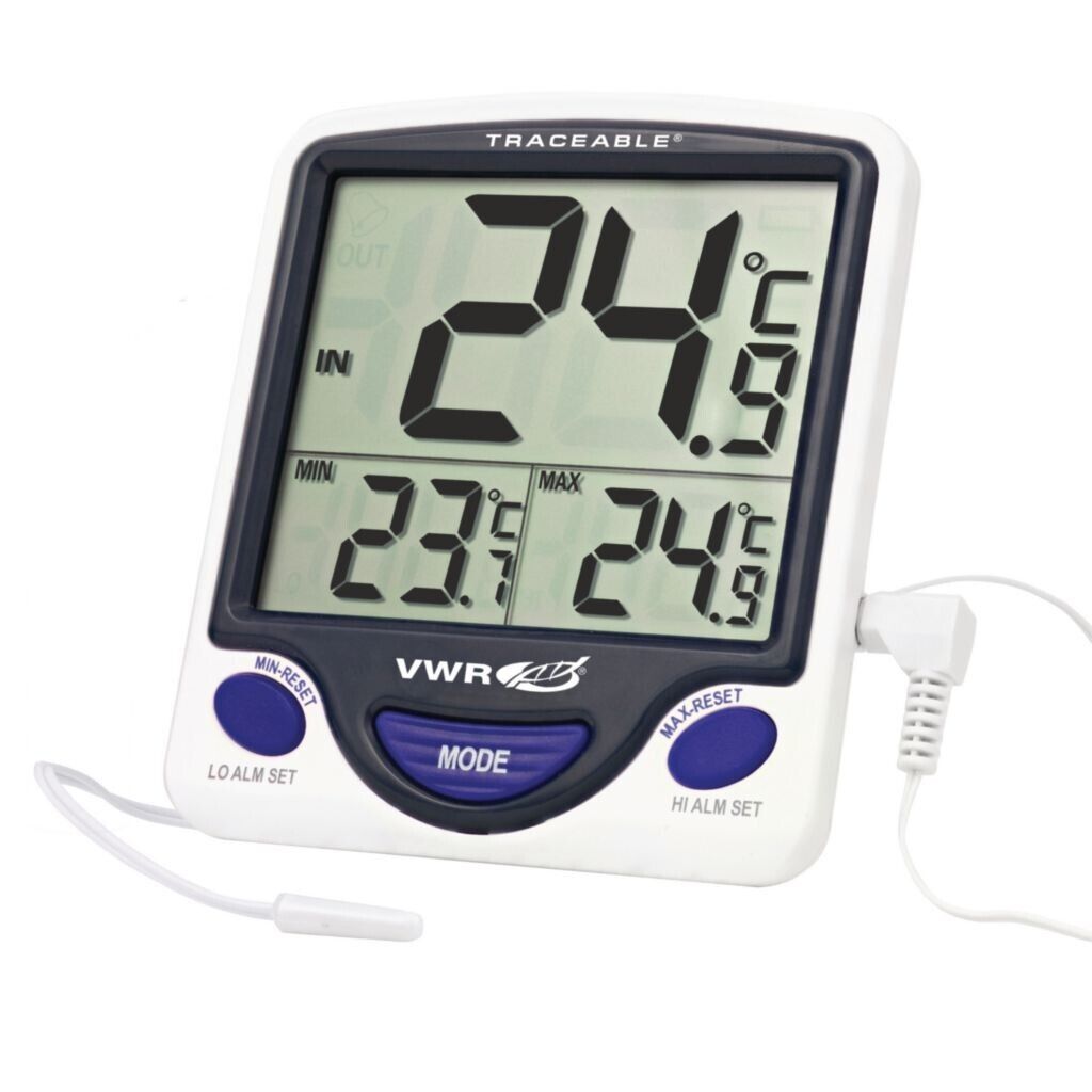 VWR 89094-770 Traceable Jumbo Refrigerator Freezer Thermometers with Probe