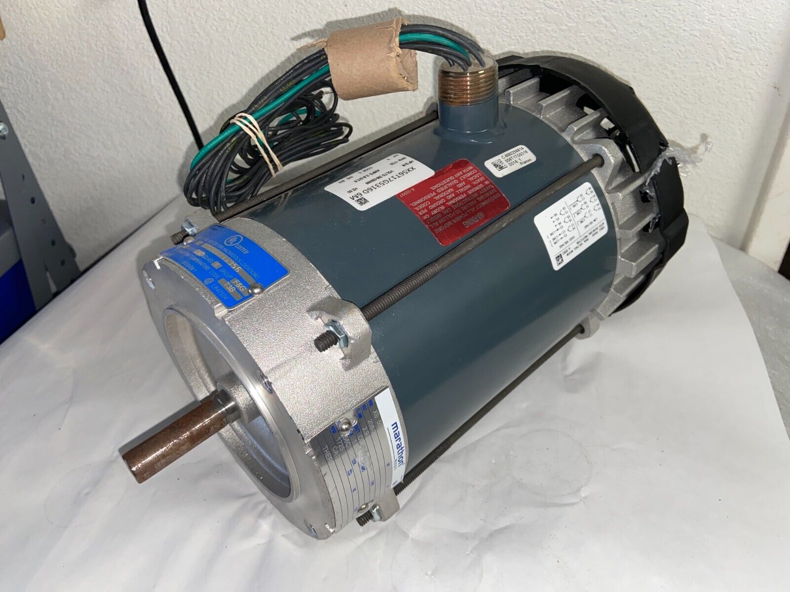 Marathon 56T17G53160 3/4HP 1725RPM 208-230/460VAC Motor