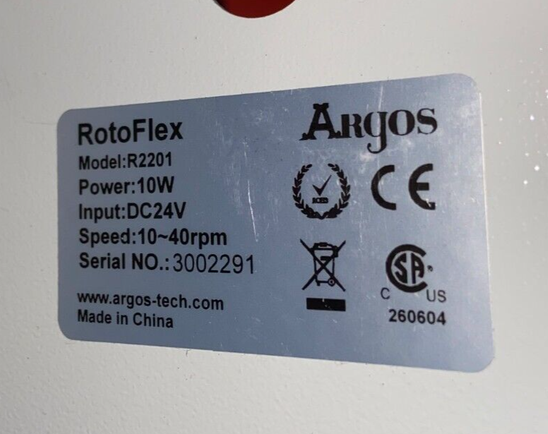 Cole-Parmer / Argos RotoFlex Plus Digital Benchtop Tube Rotator; 120 VAC