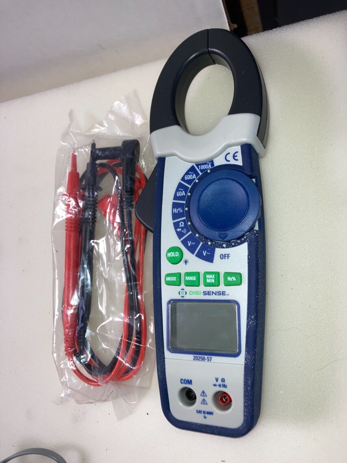 NEW OPEN BOX Digi-Sense 1000A AC Clamp Meter with Probes - 20250-57