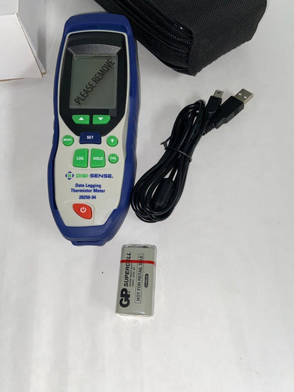 NEW Digi-Sense 20250-94 Thermistor Thermometer, 2-Input Data Logging